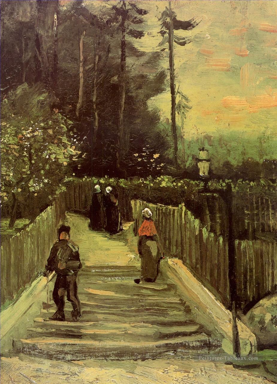 Sentier en pente à Montmartre Vincent van Gogh Peintures à l'huile